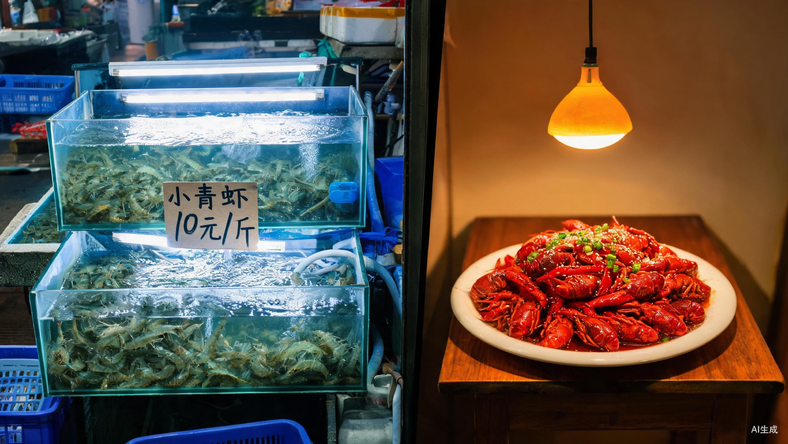 小龙虾都跌到白菜价了,为什么饭店还那么贵?